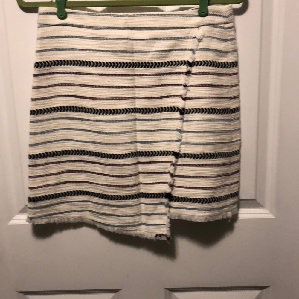 Off white plum and black skirt